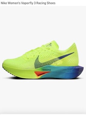 Nike Vaporfly 3 Next% Fast Pack Womens Racing Shoes Running Sz 6.5M Volt/Green